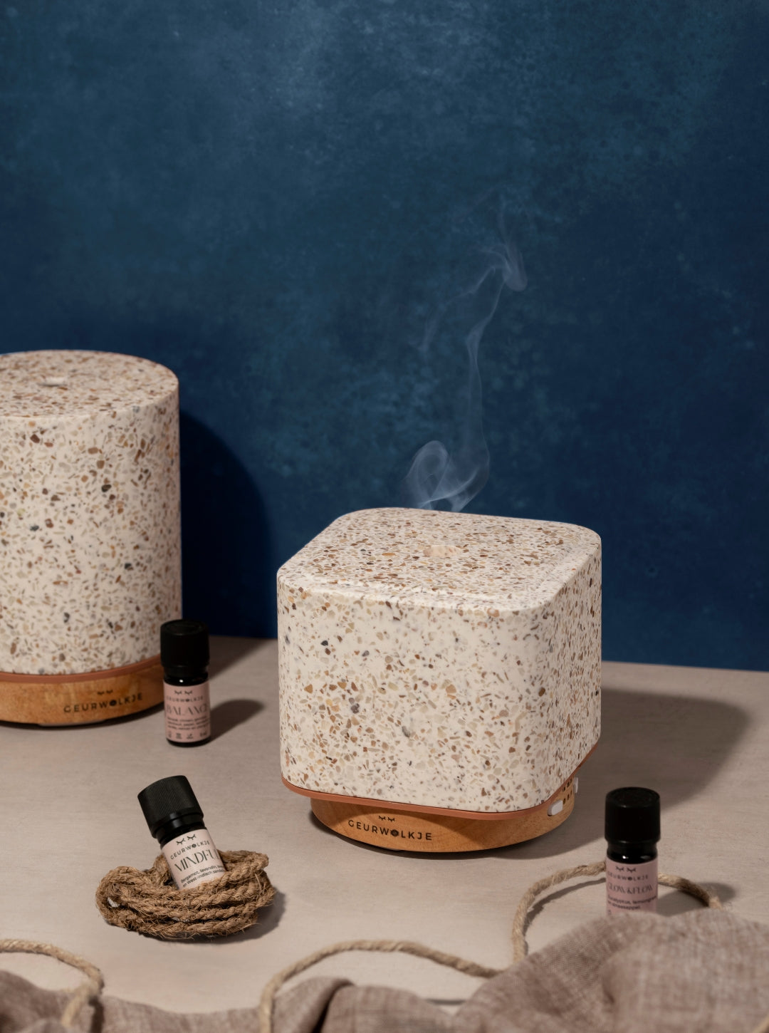 Living Green- Smellacloud® Aroma Diffuser - Terrazzo Kubus - 200 ml