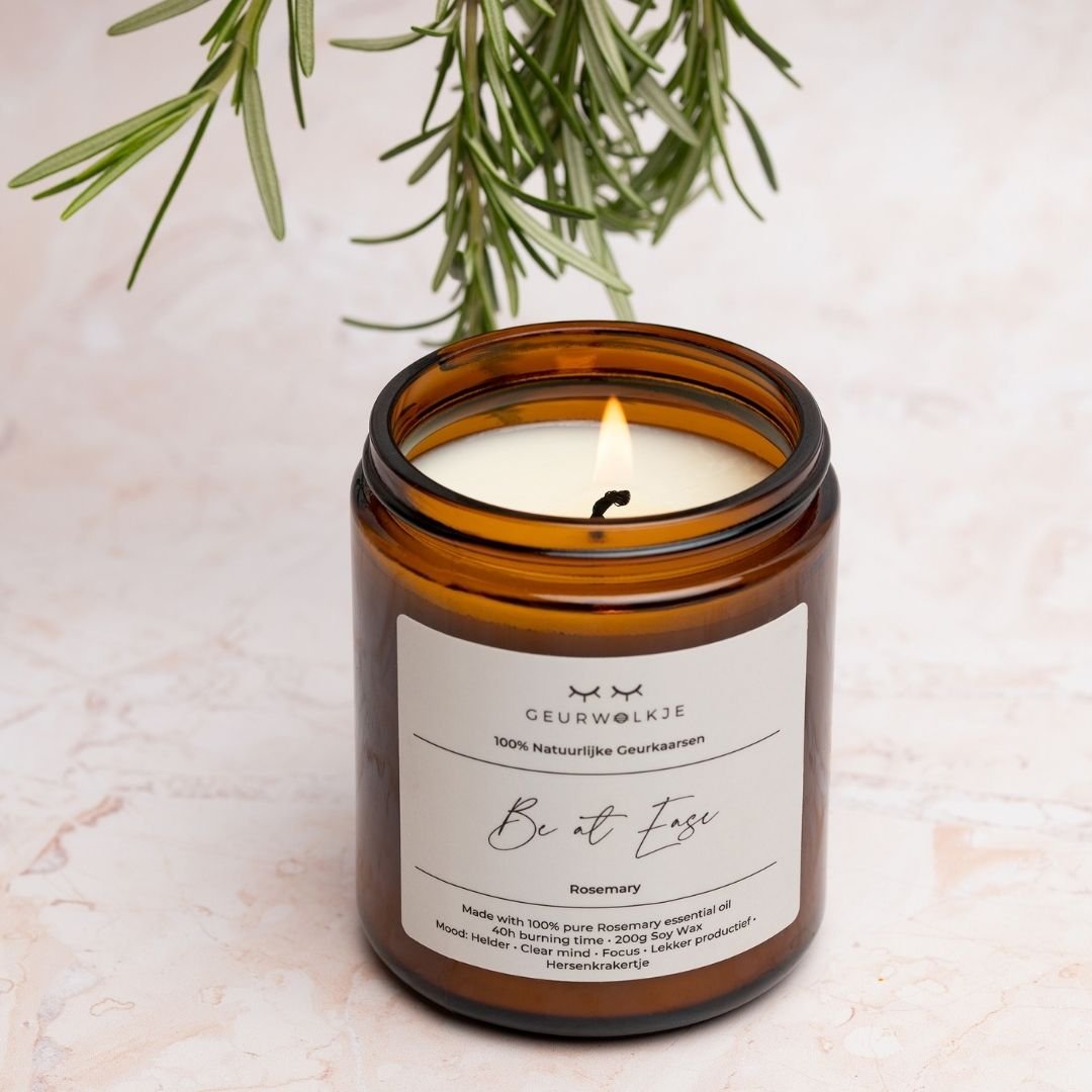 Entspanne dich - 100% natürliche Duftkerze aus Sojawachs mit ätherischen Ölen - Smellacloud