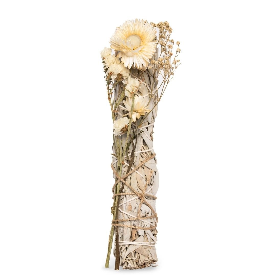 Flower Power Salbei Stick (22cm) - getrockneter Blumenzauber - Smellacloud