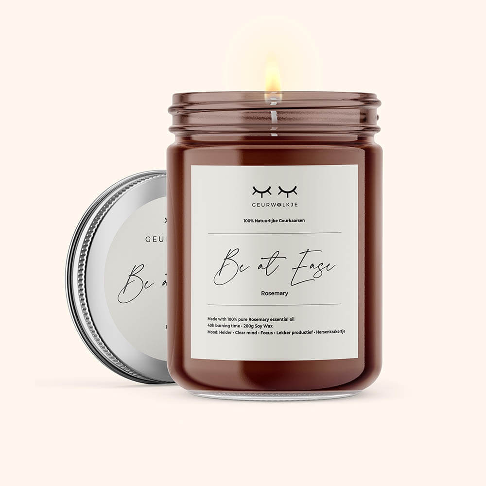 Entspanne dich - 100% natürliche Duftkerze aus Sojawachs mit ätherischen Ölen - Smellacloud