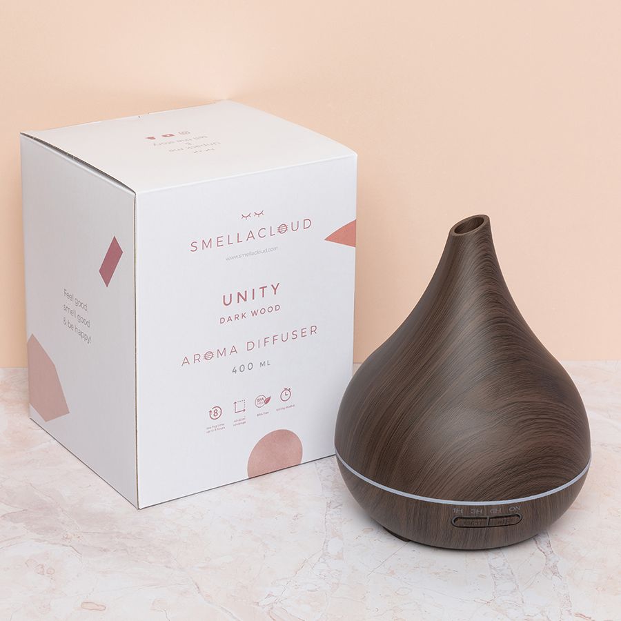 Unity Diffuser Dunkles Holz 400ml - Smellacloud original