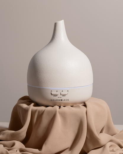Close 2 Nature 3.0  - Smellacloud Aroma Diffuser - Keramik -Off-White - 400 ML