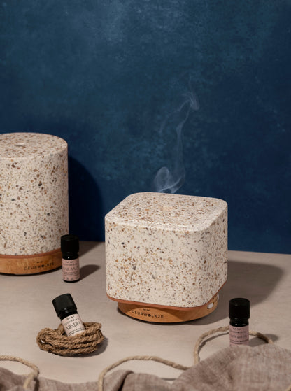Living Green- Smellacloud® Aroma Diffuser - Terrazzo Kubus - 200 ml
