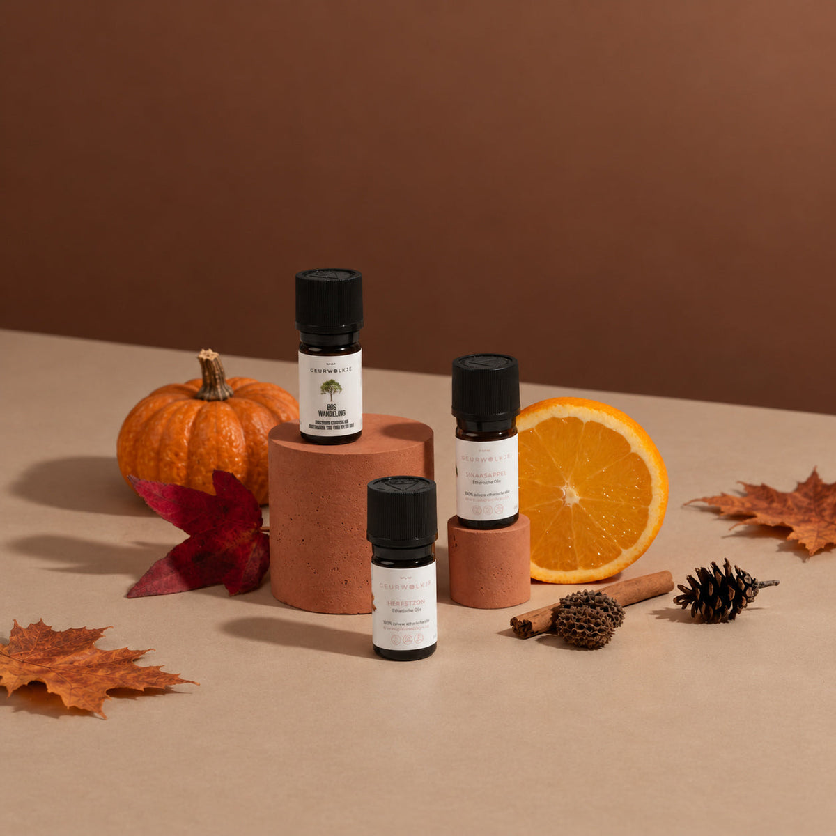Herbstduft-Set – Herbstsonne, Waldspaziergang und Orange – Produktfoto 1