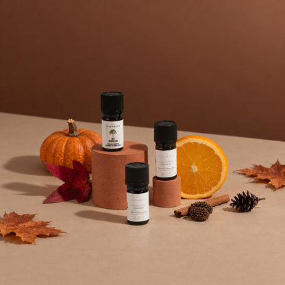 Herbstduft-Set – Herbstsonne, Waldspaziergang und Orange – Produktfoto 1
