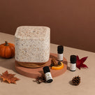 Herbstduft-Set – Living Green Kubus mit ätherischen Ölen – Produktfoto 1