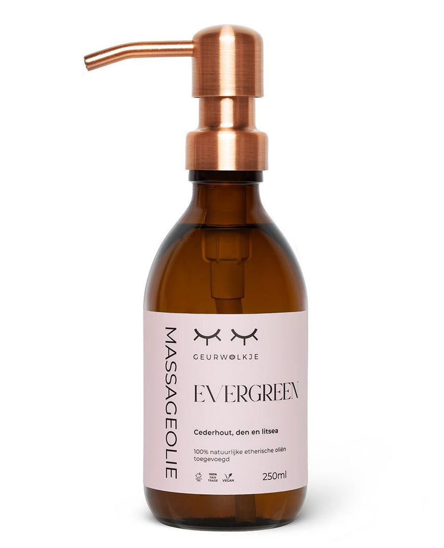 Natürliches Massageöl - Evergreen - 100, 250 & 500 ML - Smellacloud